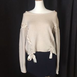 Cozy wool blend creamy sweater.